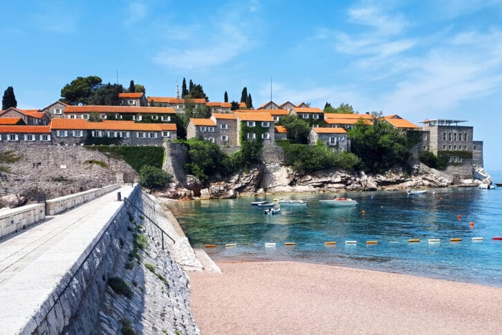 Sveti Stefan Peninsula in Montenegro
