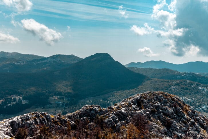 View from the mountain near Kotor, Montenegro