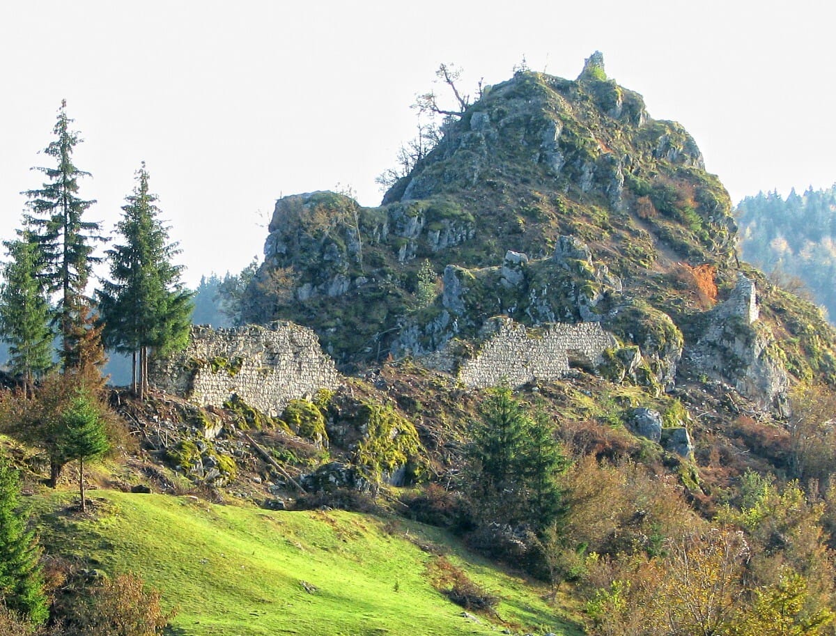 Ruins of the old fortification Koznik Pljevlja Montenegro
