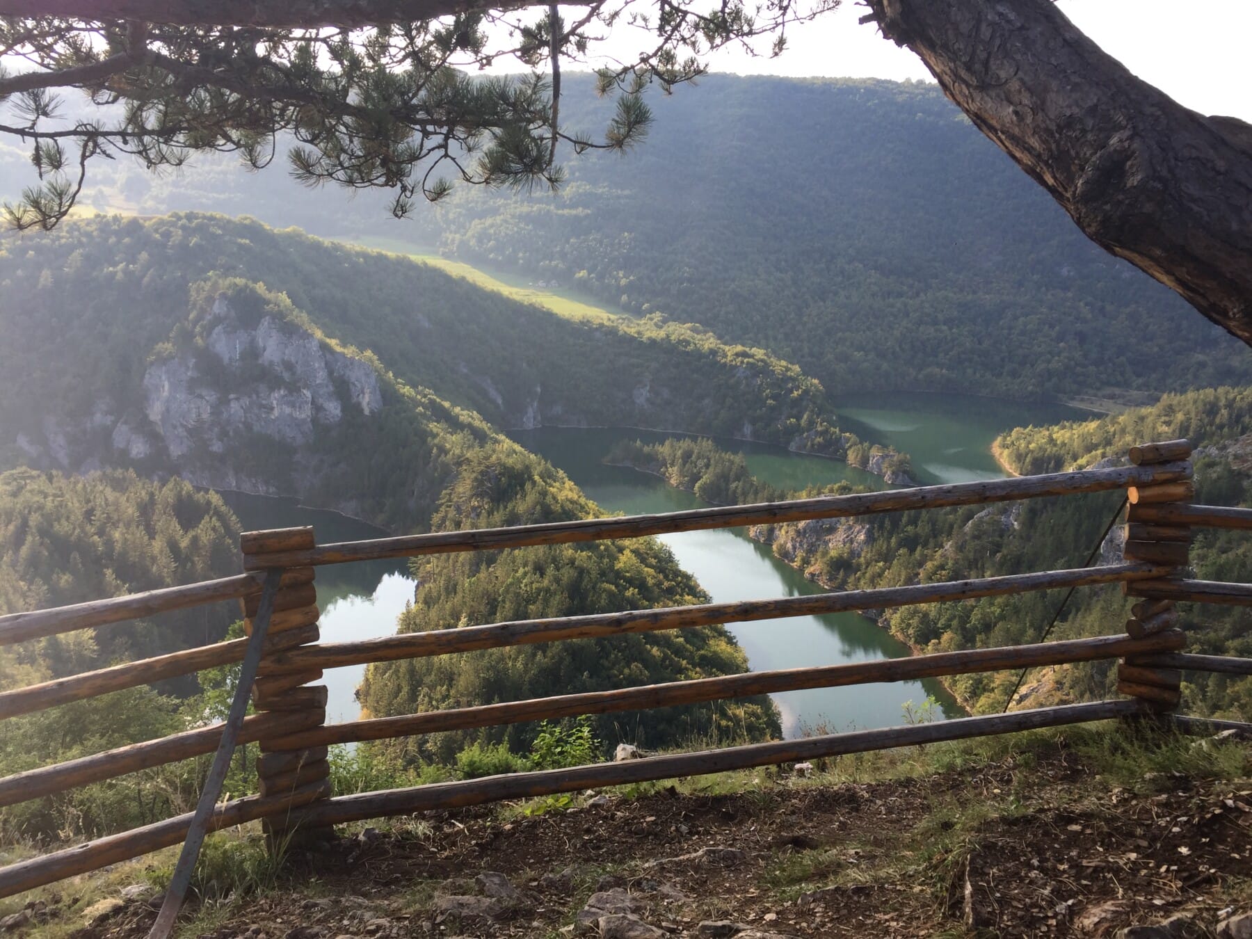 Beautiful view from the lookout on Meander Ćehotina, Pljevlja