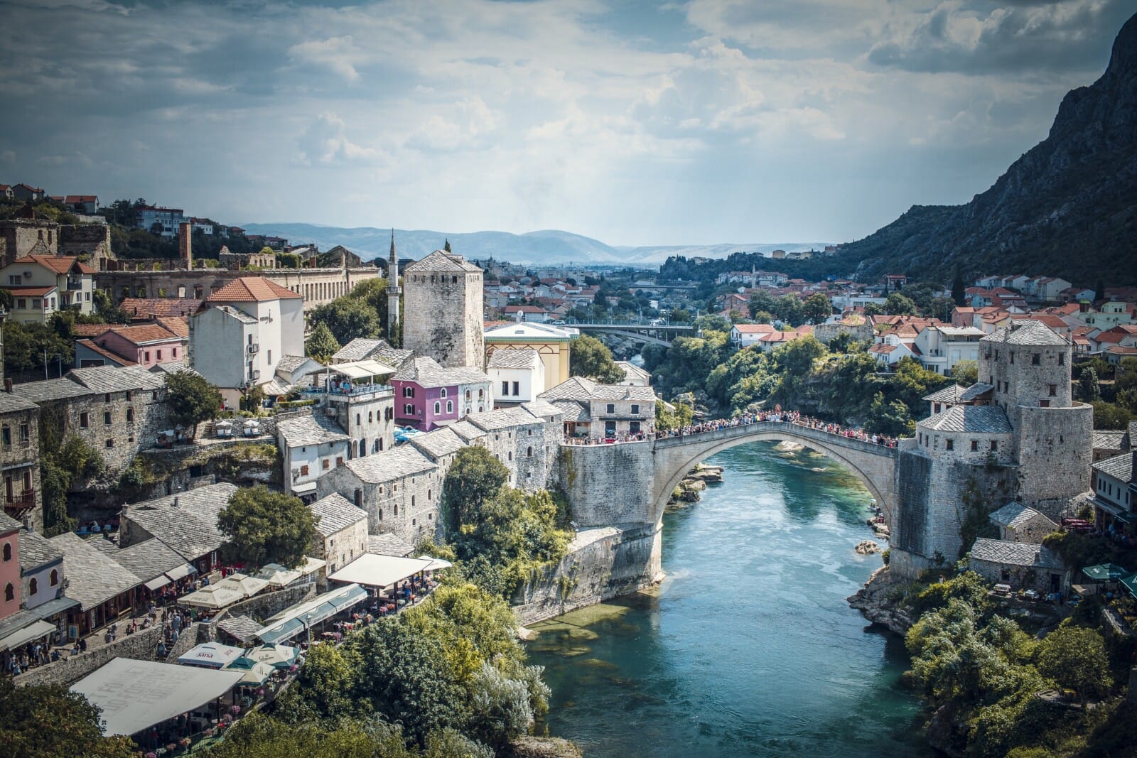 Mostar Old Bridge in Bosnia