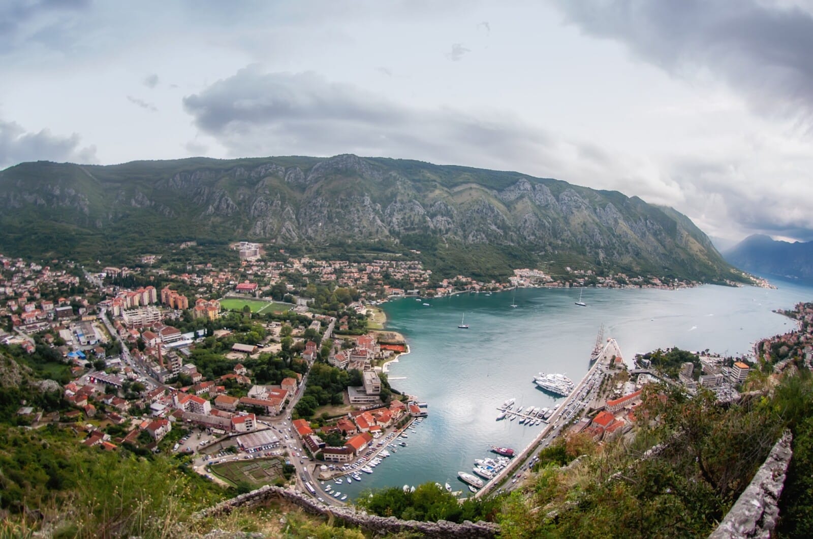 Beautiful mountains overlooking Kotor Bay - Montenegro Adventure