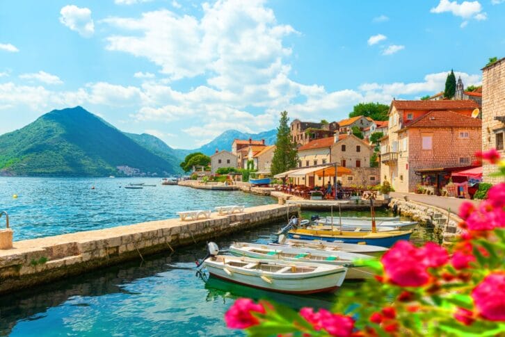 City Perast in Bay
