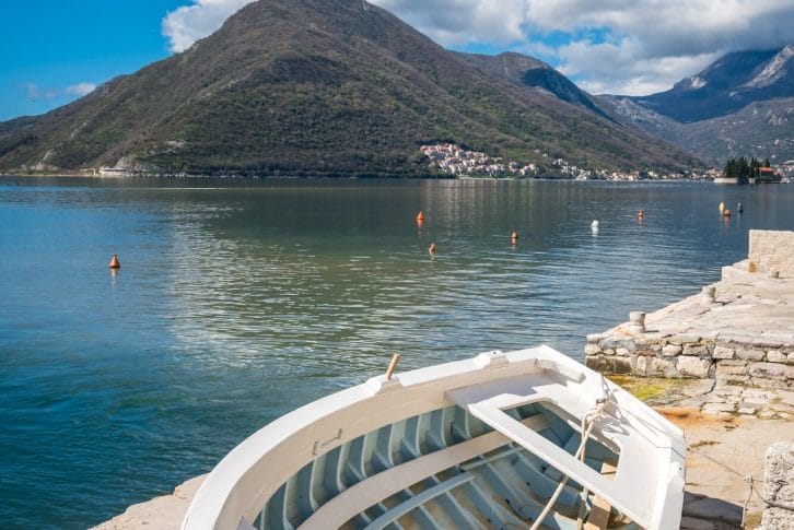 Small fishing boat in Perast
