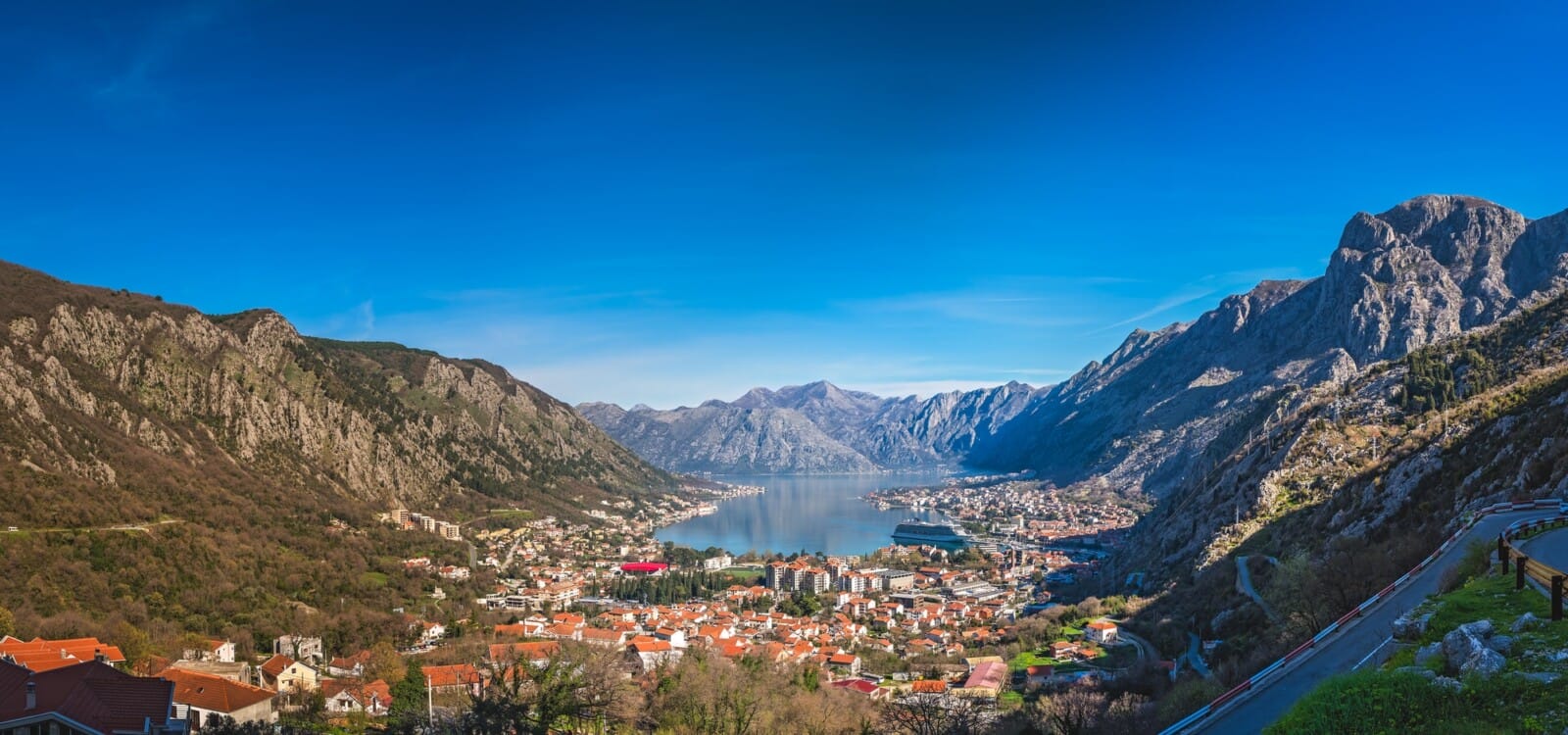 Stunning landscape of the Bay of Kotor
