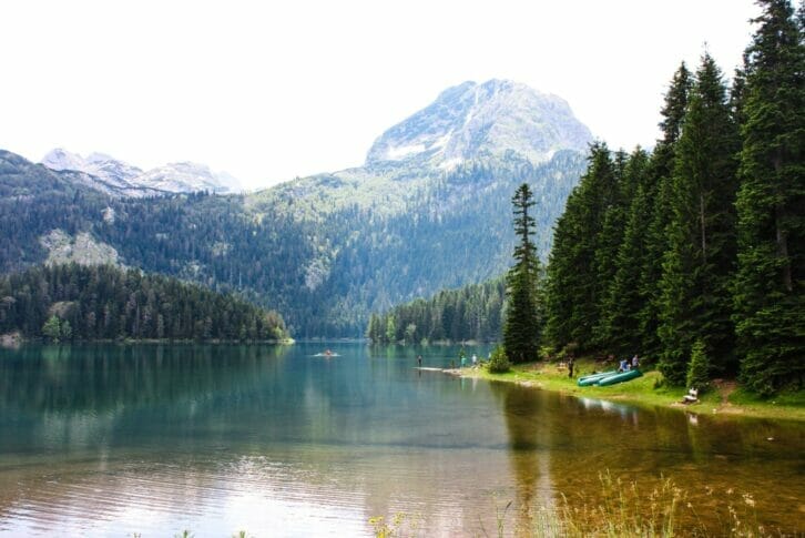 Black (Crno) lake in Montenegro. Durmitor National Park.