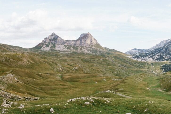 Quaint mountains at Sedlo Pass in Durmitor National Park