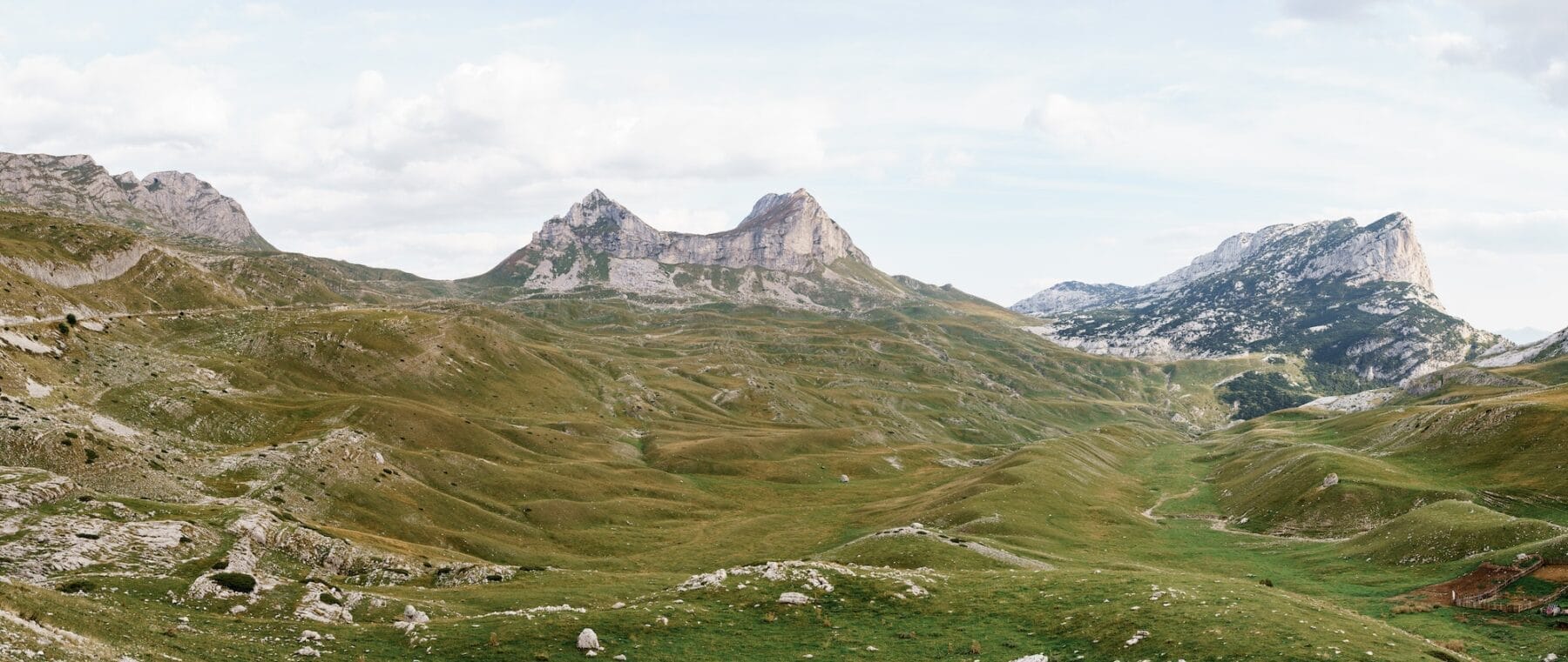 Quaint mountains at Sedlo Pass in Durmitor National Park